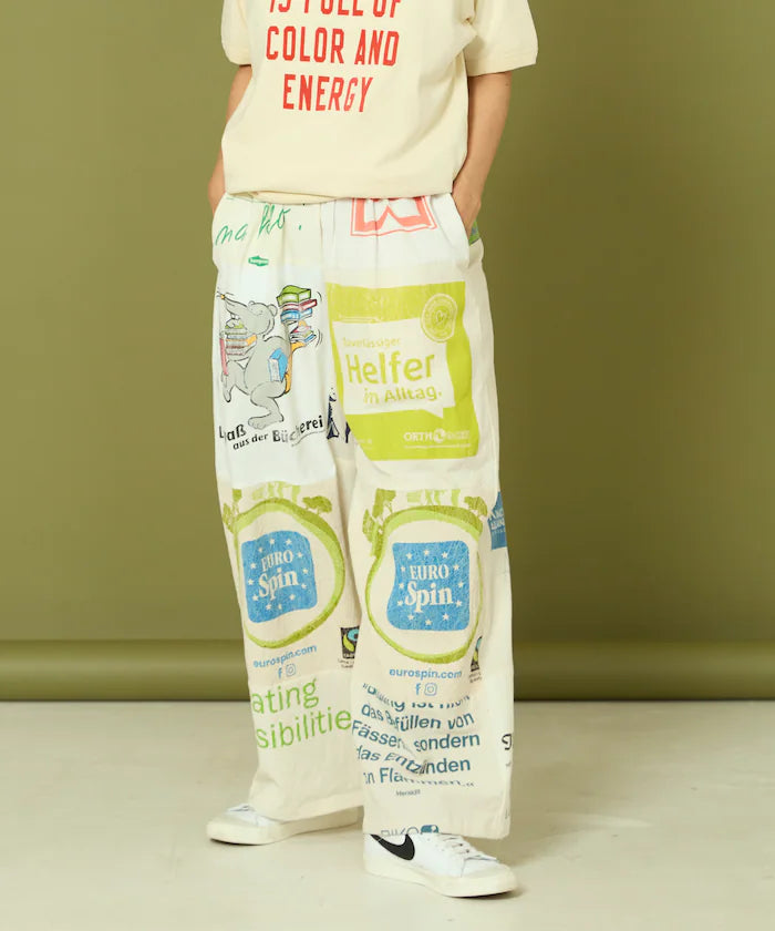 vintage European eco bag remake pants