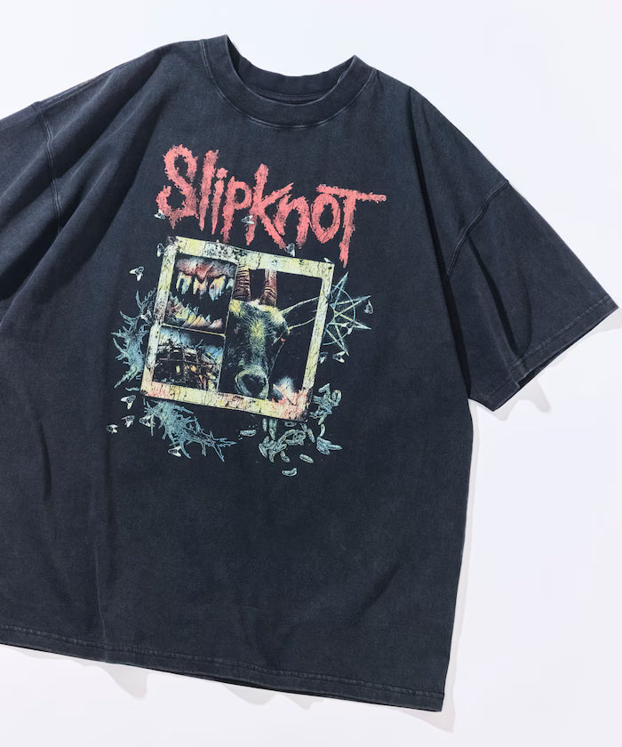 【EXCLUSIVE】Vintage-Like Slipknot Graphic T-Shirt / Slipknot - Sumi Kuro