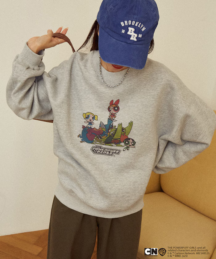 The Powerpuff Girls Front Art Crew Neck Sweatshirt Limited Edition