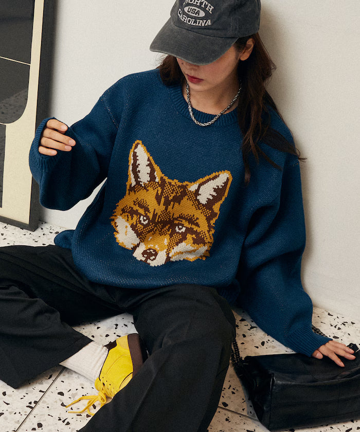 Animal Jacquard Big Knit Limited Edition