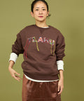 Patch Visual Logo Sweat - Brown