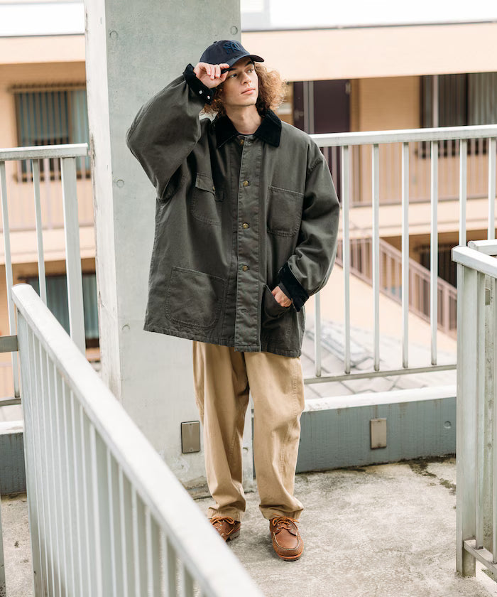 Big Silhouette Corduroy Switch Duck Coverall Jacket [Limited Edition]