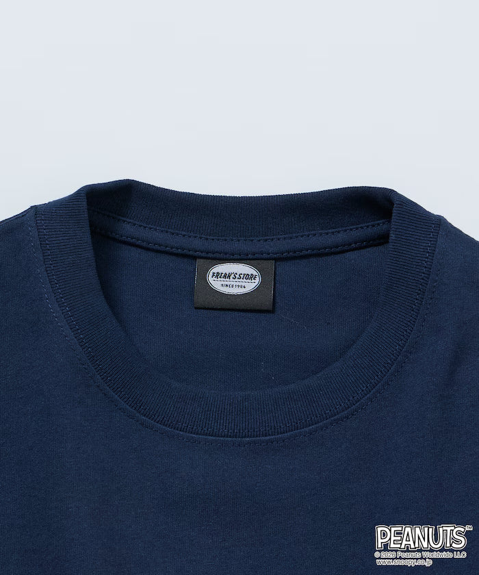 PEANUTS/Peanuts Exclusive Big Silhouette Back Print Crew Neck T-Shirt/ASTRONAUTS 【Limited Edition】