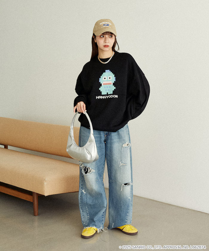 "SANRIO/Sanrio" Pixel Art Jacquard Knit Limited Edition