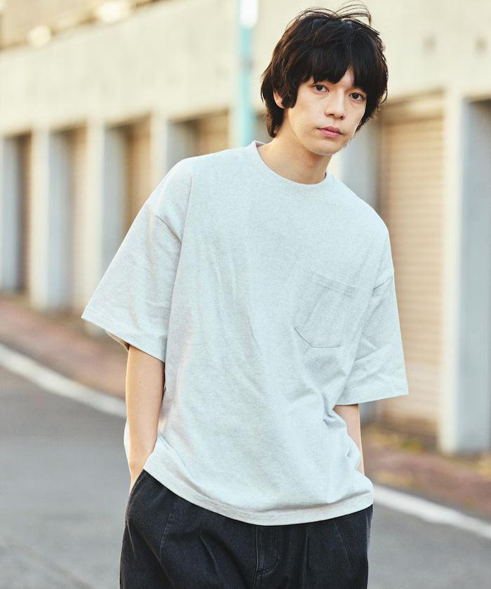 9 oz Heavyweight Big Silhouette Crew Neck Pocket T-Shirt / Heavyweight [Limited Edition]