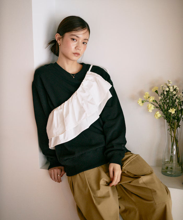 Organic Cotton Multiway Color Sweat / Back毛 Sweat / Set Item