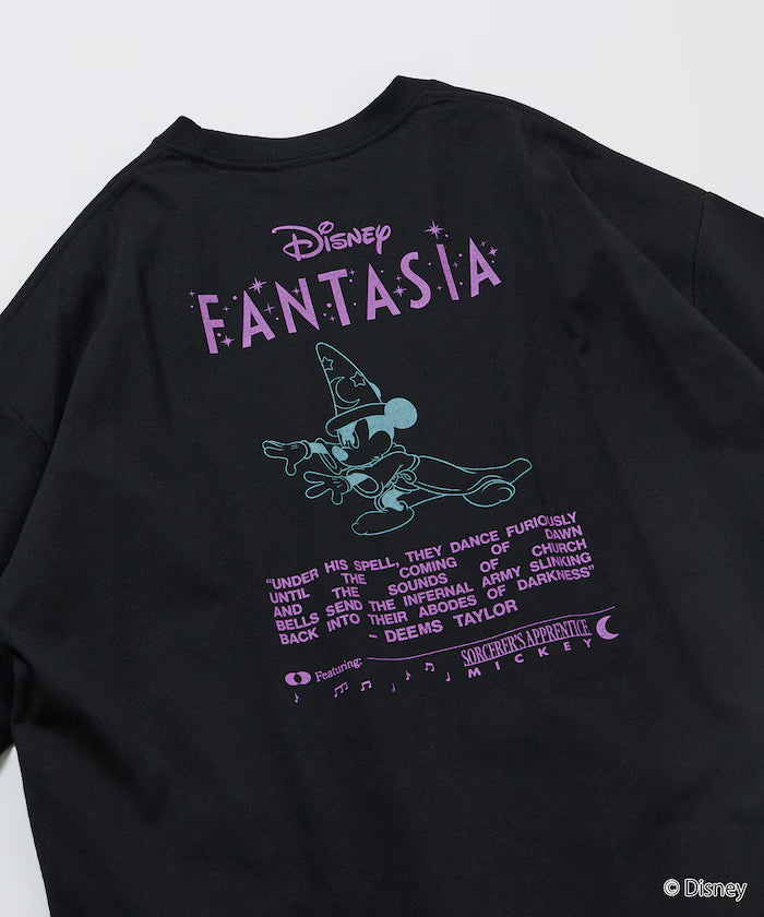 DISNEY/Mickey Mouse 'Fantasia'/Back Print Crew Neck T-Shirt [Limited Edition]