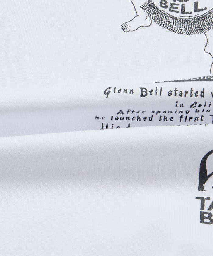 Limited Edition TACOBELL×FREAK'S STORE Exclusive Big Silhouette Back Print Crew Neck T-Shirt