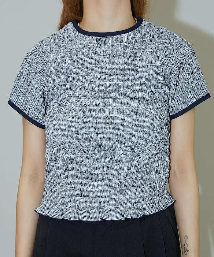 Shearing Design Check Pullover Shirt