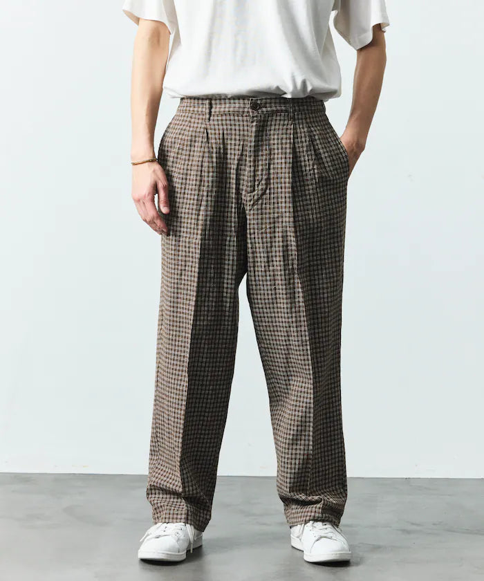 LINEN COTTON EASY SLACKS [Compatible with Setup]