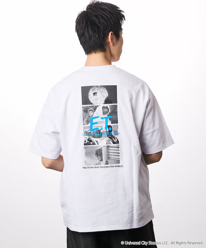 E.T. Big Silhouette Back Print Crew Neck T-Shirt Limited Edition