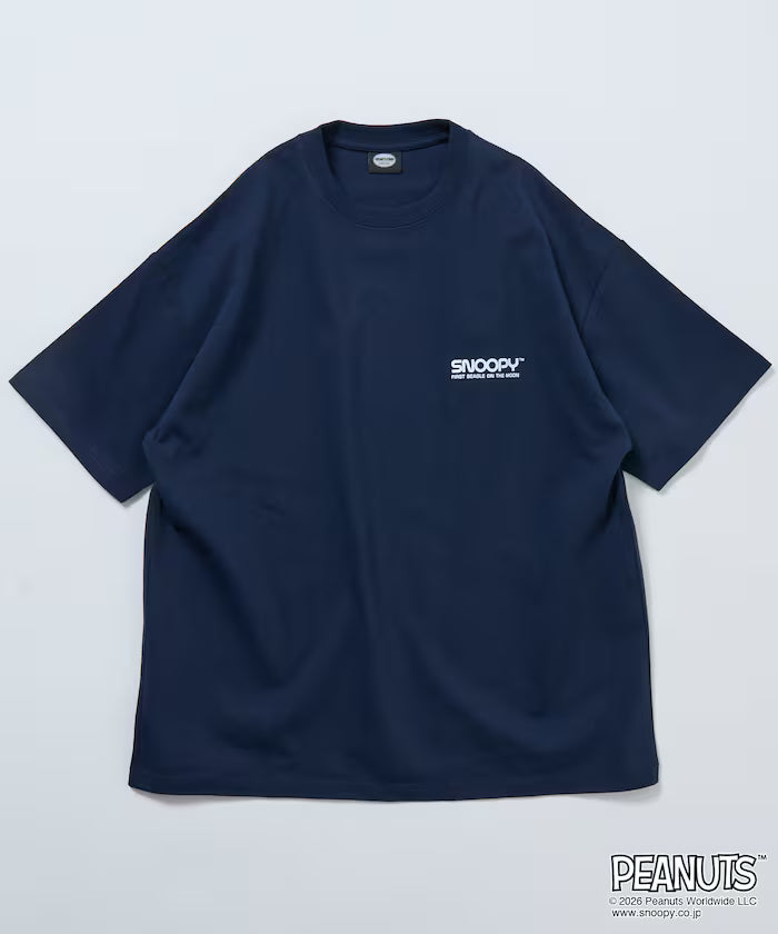 PEANUTS/Peanuts Exclusive Big Silhouette Back Print Crew Neck T-Shirt/ASTRONAUTS 【Limited Edition】