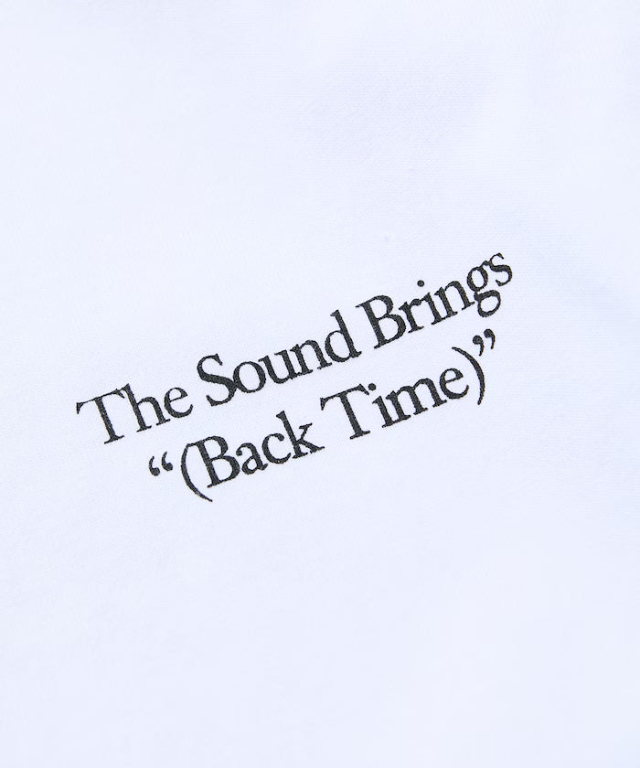 Big Silhouette Back Print Crew Neck T-Shirt / The Sound Brings 【Limited Edition】