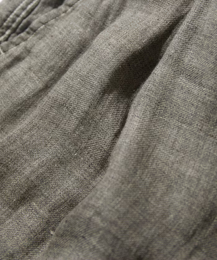 French Linen Tweed 1 Tuck Trousers