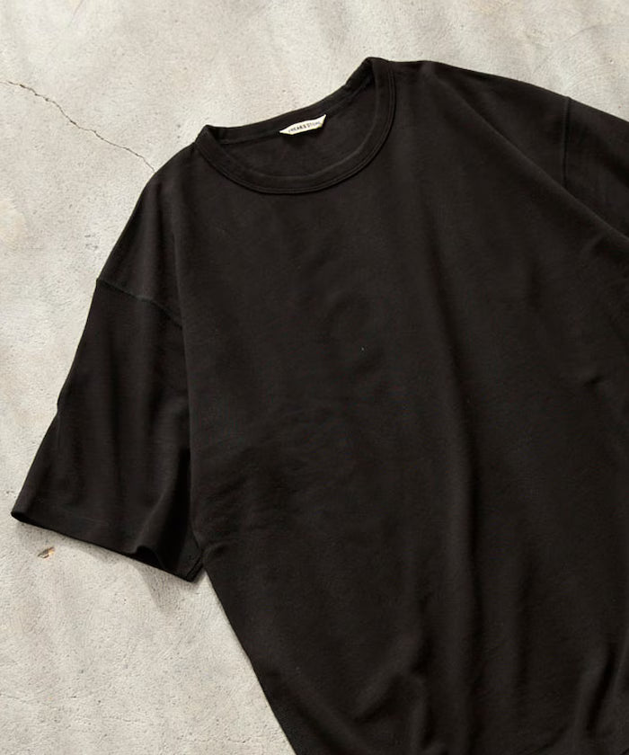SUPER MERINO WOOL×INKEEP Crew Neck Short Sleeve T-Shirt