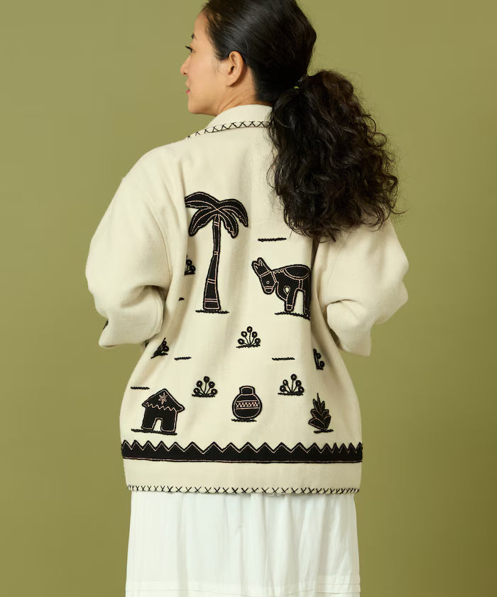 Indian Embroidery Wool Mexican Jacket