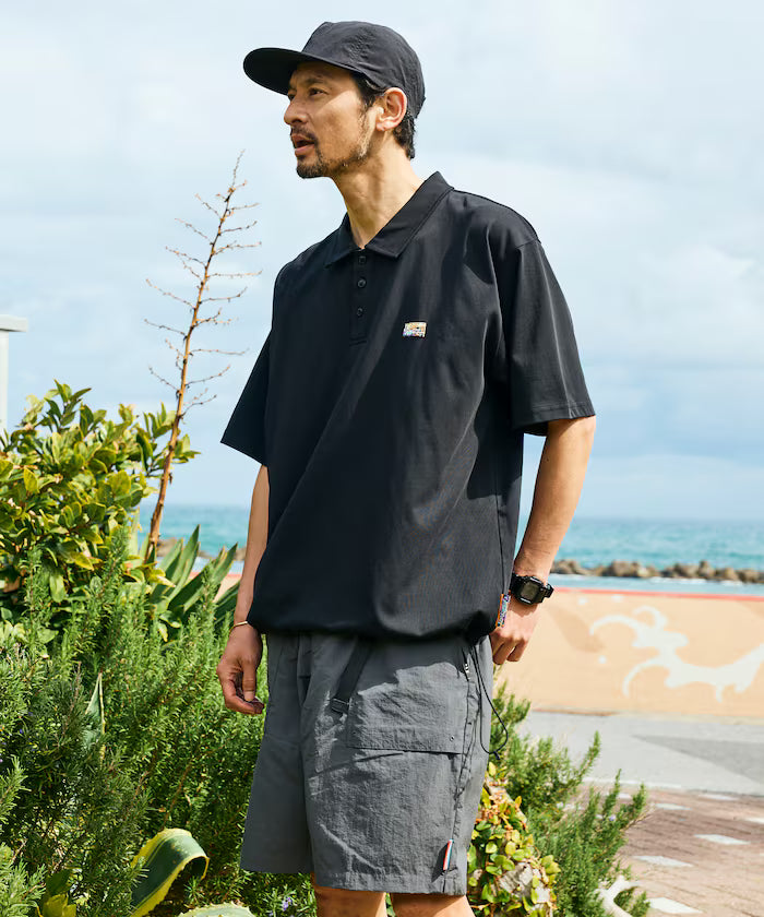 FREAK'S STORE for BEACH & FES Relax Fit One Point Logo Spindle Polo Shirt