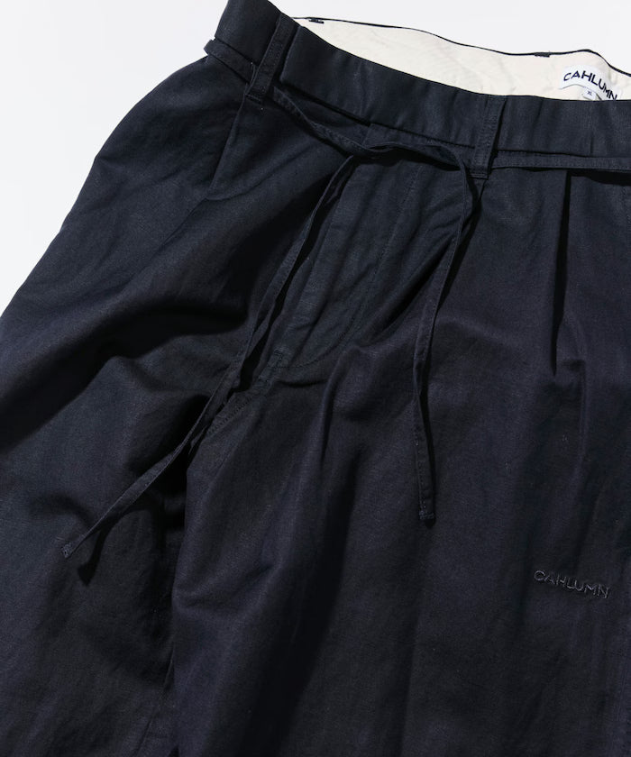 Cotton Linen 2 Tuck Chino Pant