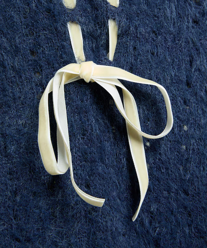 Velvet Ribbon Woven Feather Knit Limited Edition