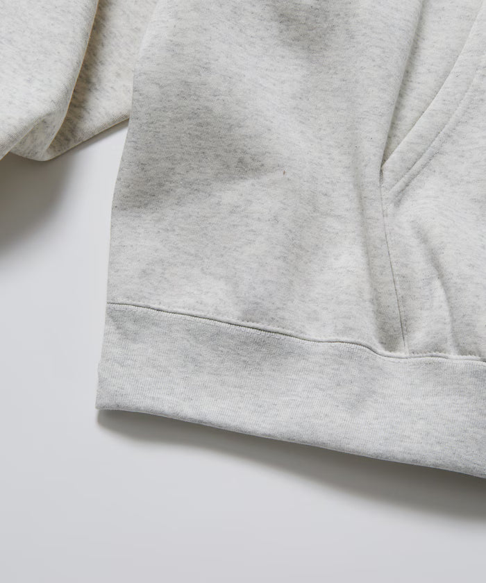 Big silhouette one-point logo pullover hoodie/hem cord/back brushed 【limited edition】