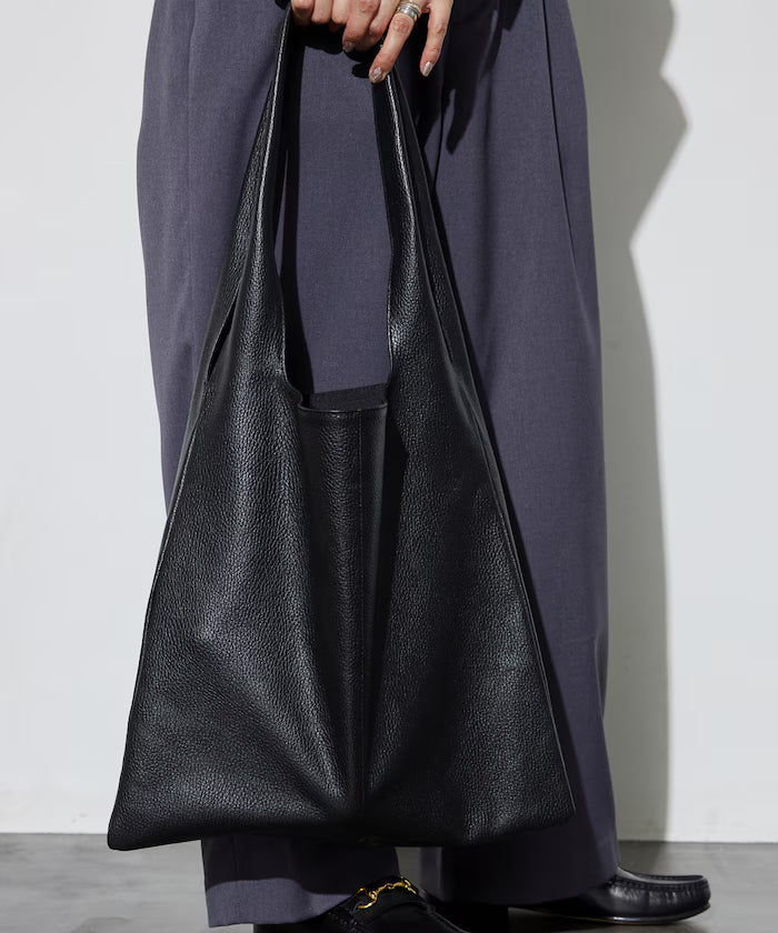 Leather Marche Bag / Leather Marche / Tote Bag / Cowhide / Water-repellent Leather