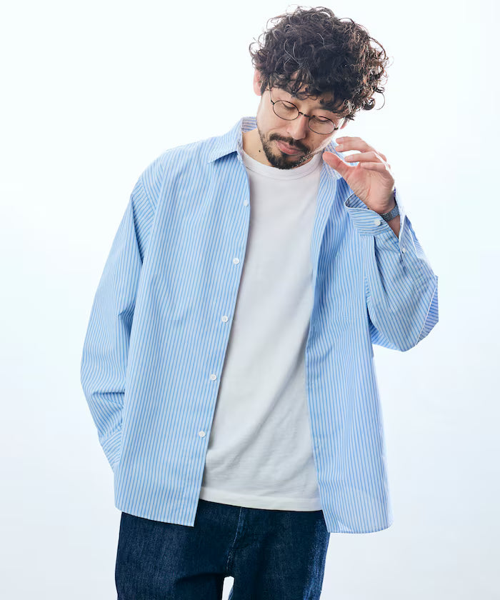 AIRDRY HIGH TECHYARN high-performance material broad regular color shirt long sleeve/quick-drying/heat shielding