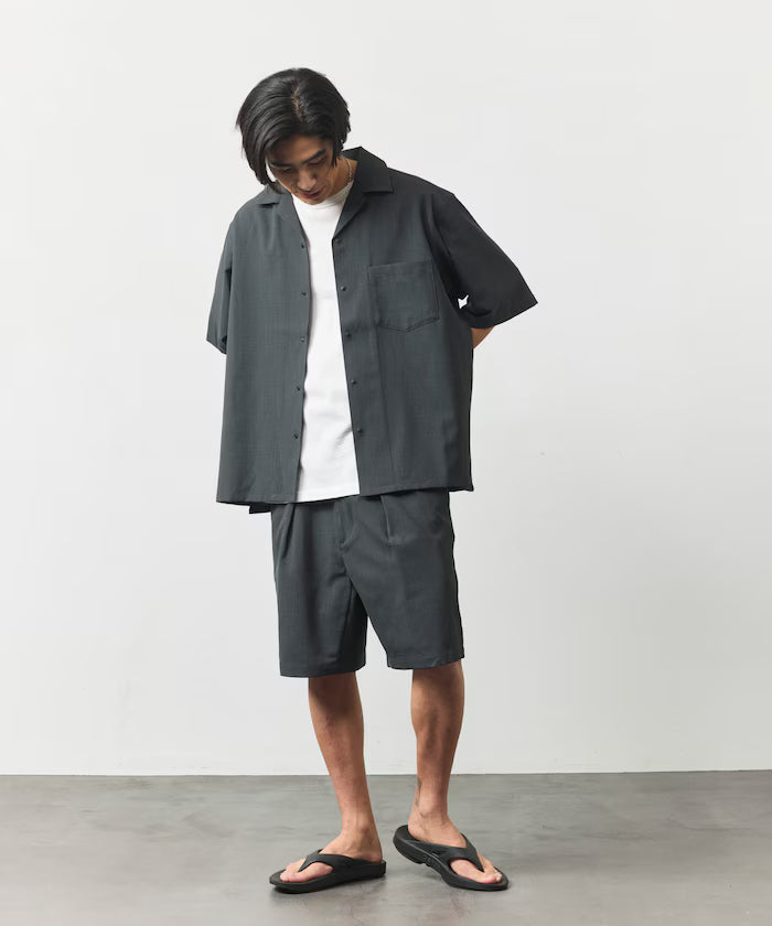 [New Color Added] Quick-Drying Material Relaxed Fit Easy Short Pants Linen-like Home Care