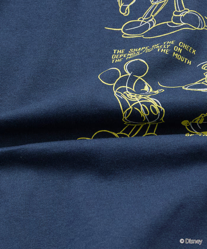 Limited Edition DISNEY Mickey Mouse Monochrome Back Print Crew Neck T-Shirt
