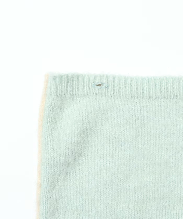 Alpaca Blend Bicolor Knit Vest