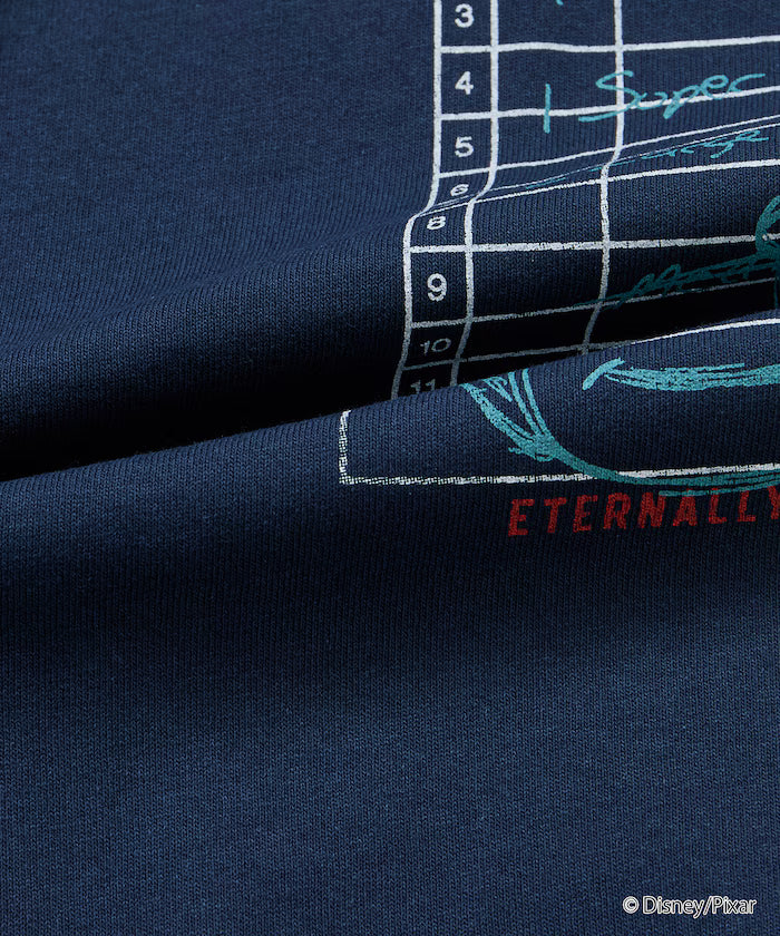 [TOY STORY] Exclusive Big Silhouette Back Print Crew Neck T-Shirt / Pizza Planet [Limited Edition]