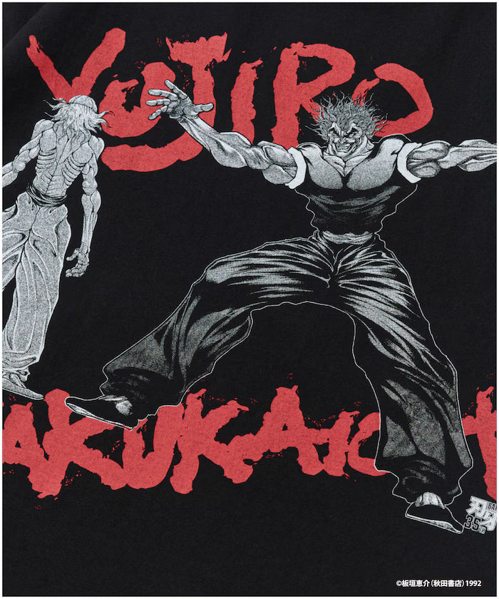 [June 12 12:00 Sale Start] Baki 'Ultimate Violence vs Ultimate Martial Arts' Print Crew Neck T-Shirt