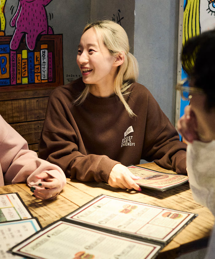 Burger Factory x FREAK'S STORE / Burger Factory Limited Edition Big Silhouette Back Print Crew Neck Sweatshirt [Limited Release]