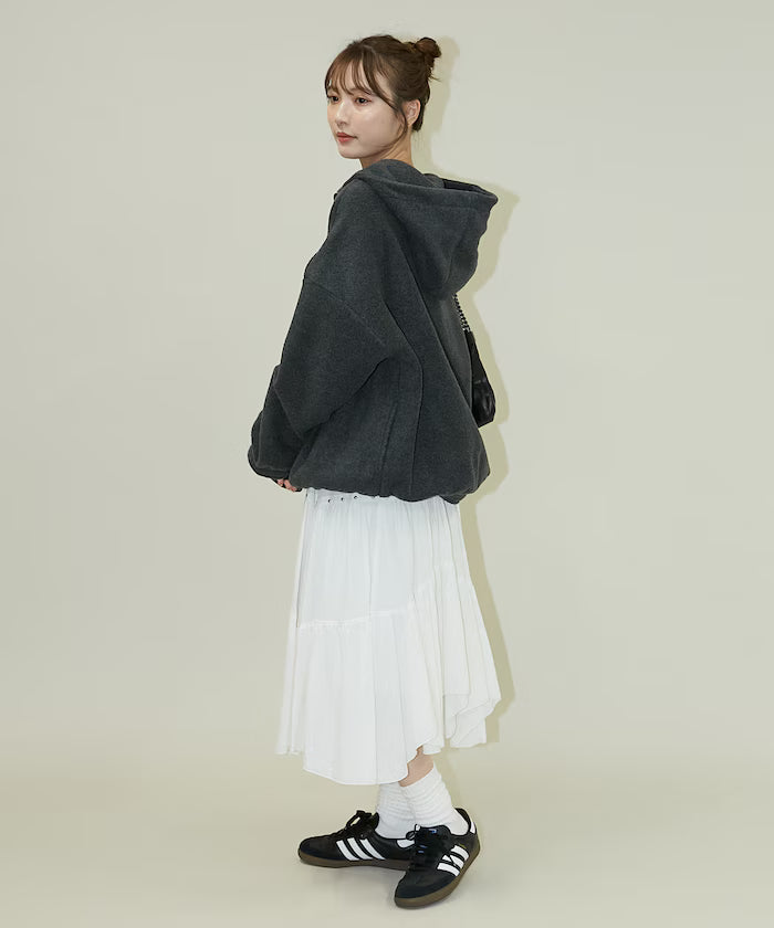 Studded Asymmetrical Tiered Skirt Limited Edition
