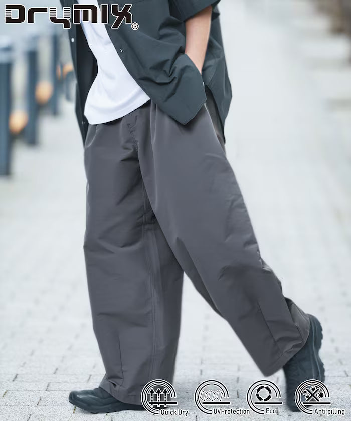 Limited Release Drymix(R) Dry Mix Wide Silhouette Tuck Curve Pants Quick Dry UV Cut