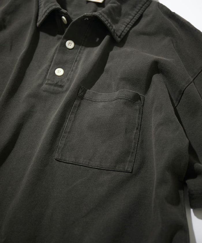 HEAVY WEIGHT/Heavyweight Pigment Short Sleeve Polo Shirt/T-shirt/10.5 oz