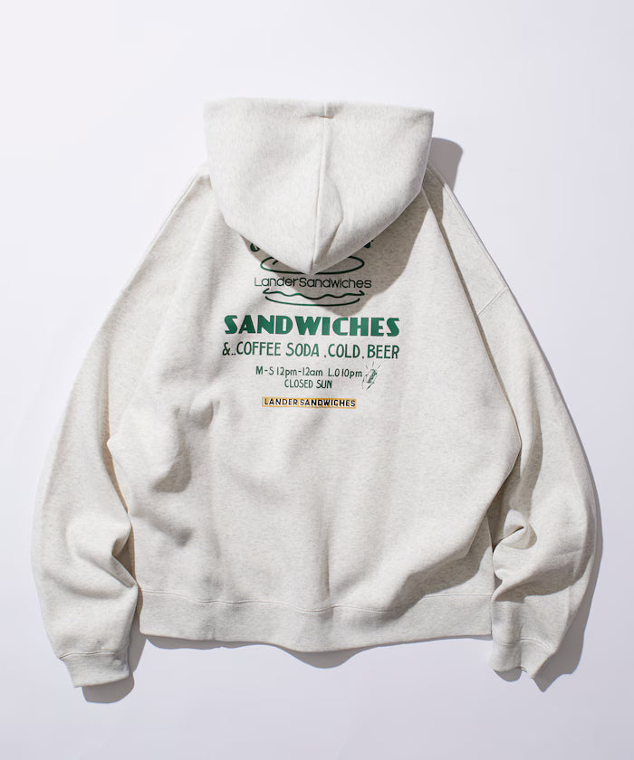 LANDER SANDWICHES×FREAK'S STORE/LANDER Limited Big Silhouette Back Print Sweat Hoodie 【Limited Release】