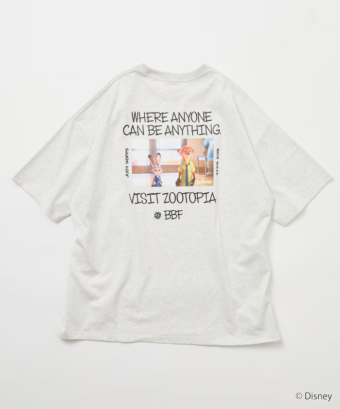 Zootopia Limited Edition Character Print Crew Neck T-Shirt Judy Nick