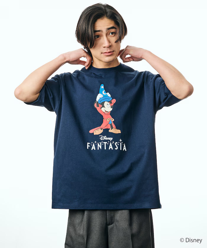 DISNEY/Mickey Mouse 'Fantasia'/Crew Neck Print T-Shirt 【Limited Edition】