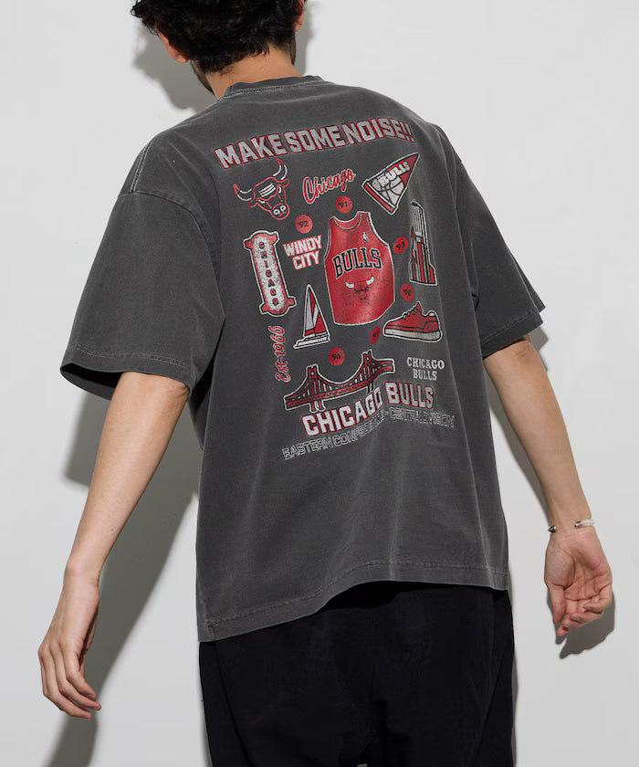 NBA × FREAK'S STORE Special Team Illustration Graphic Back Print Crew Neck T-Shirt