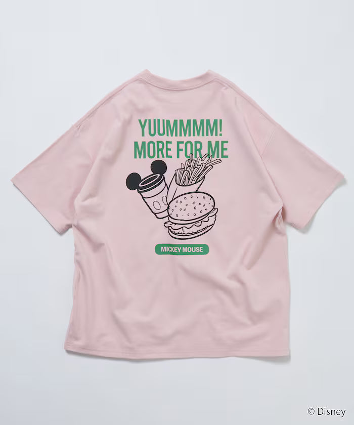 DISNEY/Mickey Mouse/Exclusive Crew Neck Printed Sweatshirt/FOOD 【Limited Release】
