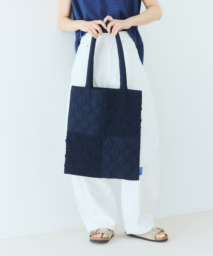 Flower Quilt Patchwork Tote Bag