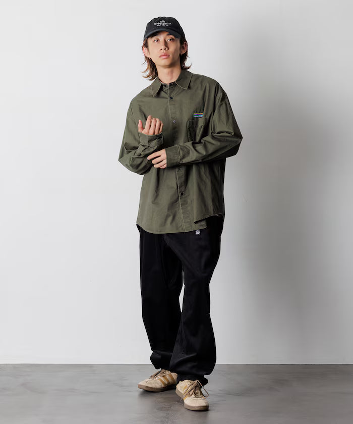 Relax Fit Relaxed Fit Garment Dyed Regular Collar Shirt [Limited Edition]