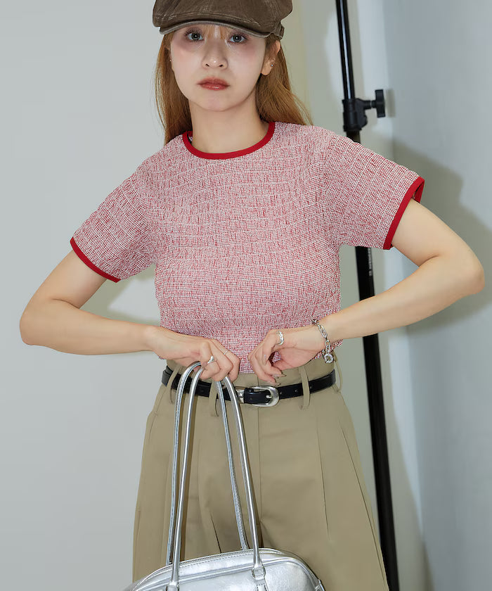 Shearing Design Check Pullover Shirt