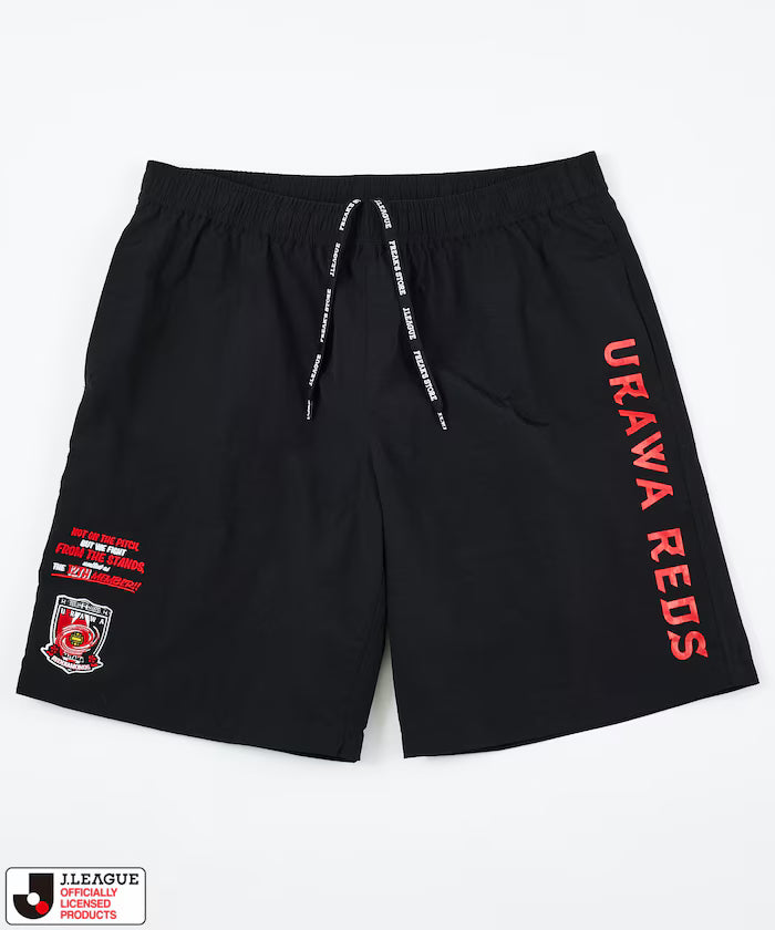 [Sale starts May 15 at 12:00] J.LEAGUE × FREAK'S STORE Exclusive SUPPORTERS NYLON SHORTS [Urawa Reds] - Black
