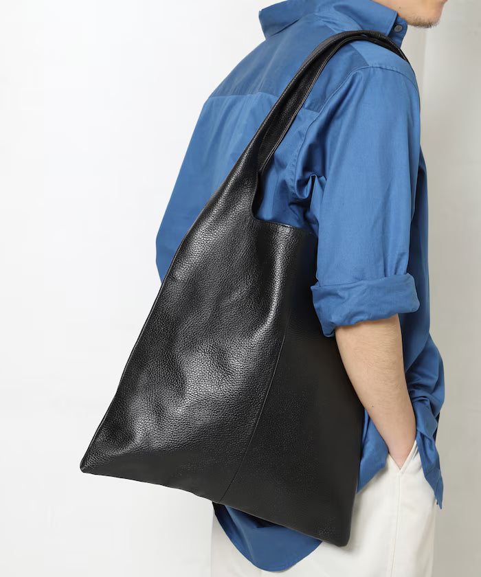 Leather Marche Bag / Leather Marche / Tote Bag / Cowhide / Water-repellent Leather