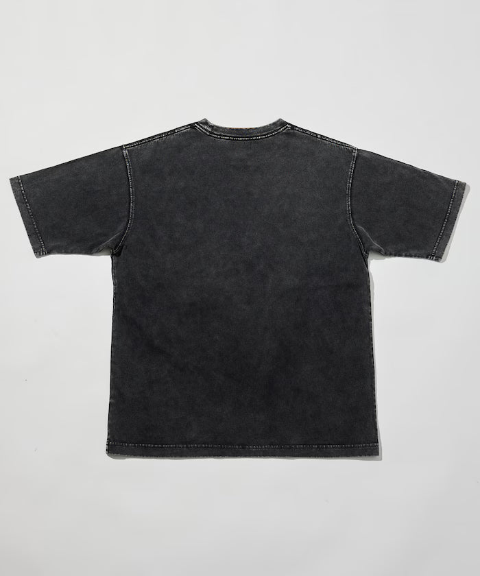 Bone Print Powder Bleach Crew Neck T-Shirt