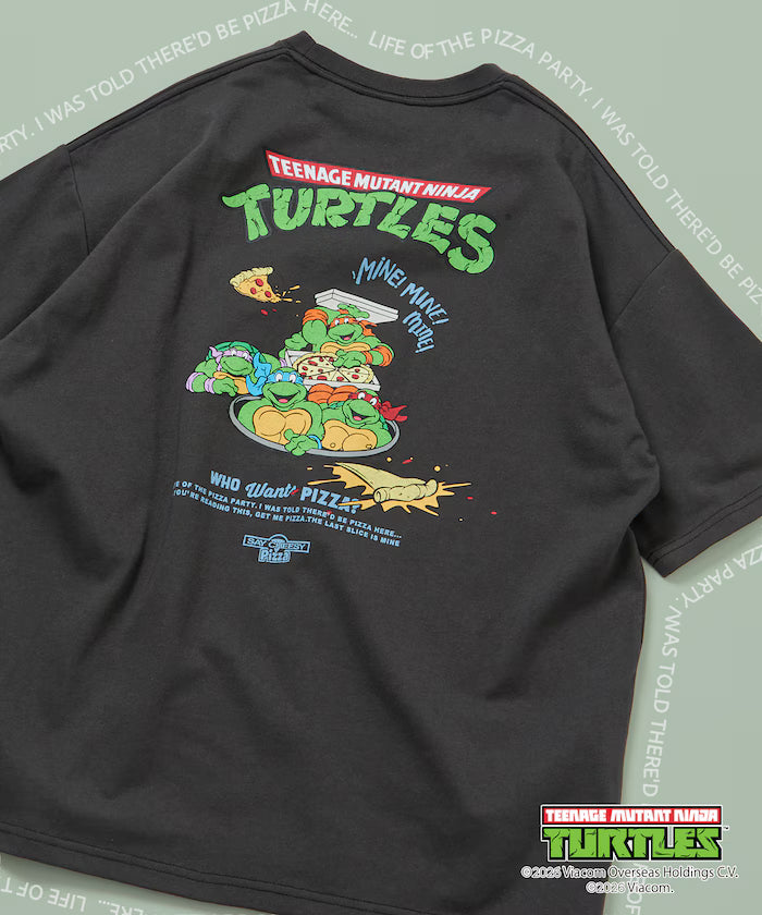 Teenage Mutant Ninja Turtles/Mutant Turtles Special Big Silhouette Back Print T-Shirt 【Limited Edition】 - Charcoal Black