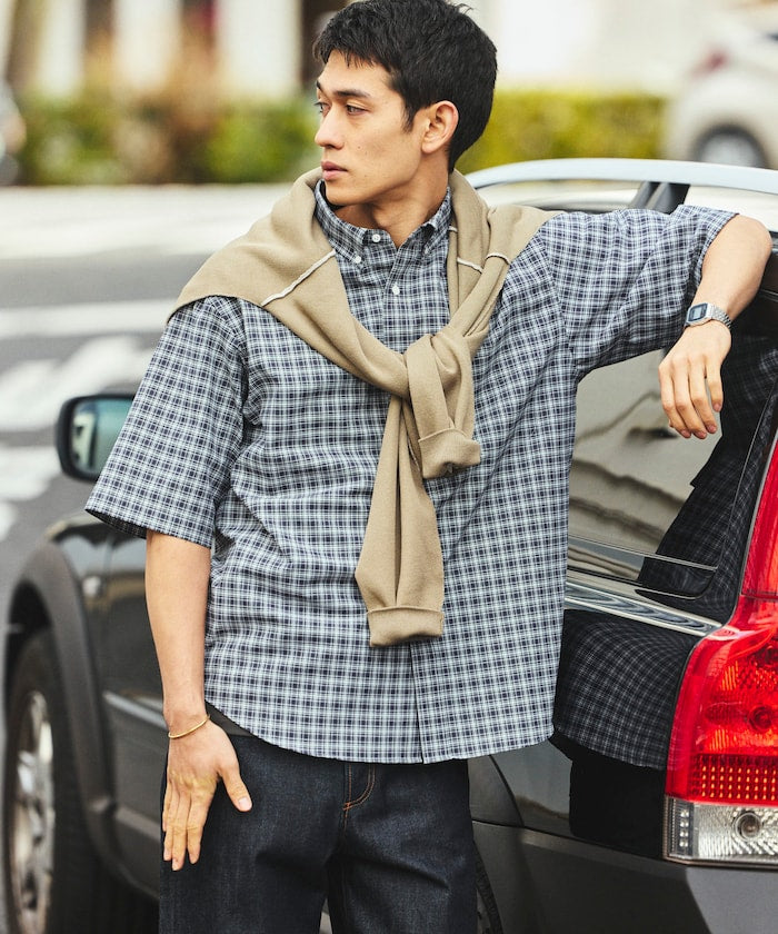 AIRDRY HIGH TECHYARN high-performance material oxford button-down shirt short sleeve moisture-wicking quick-dry