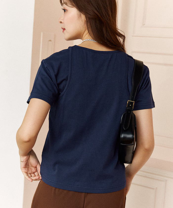 <Set Item> Tank Top Layered T-Shirt Limited Edition