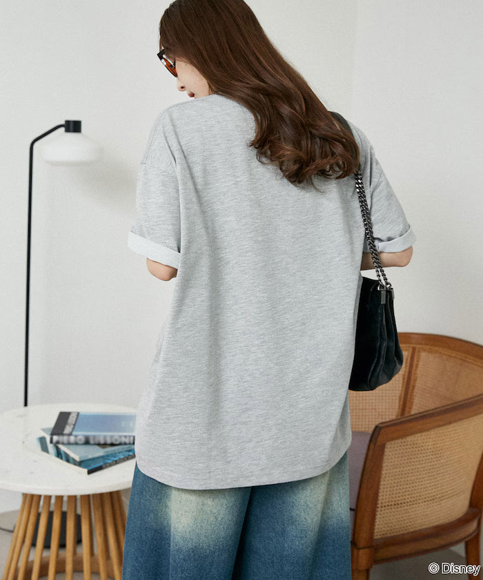 <Functional Material>Mickey Mouse Face T-Shirt Limited Edition